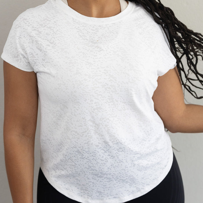 Vee-Strapped Tee | White