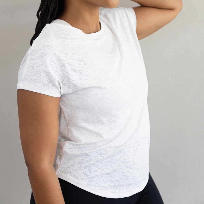 Vee-Strapped Tee | White