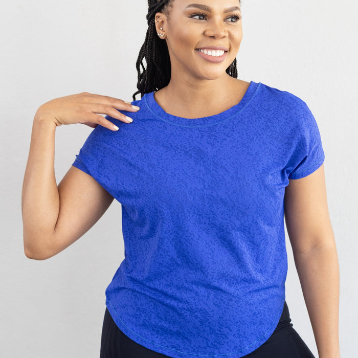 Vee-Strapped Tee | Blue