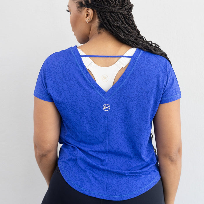 Vee-Strapped Tee | Blue