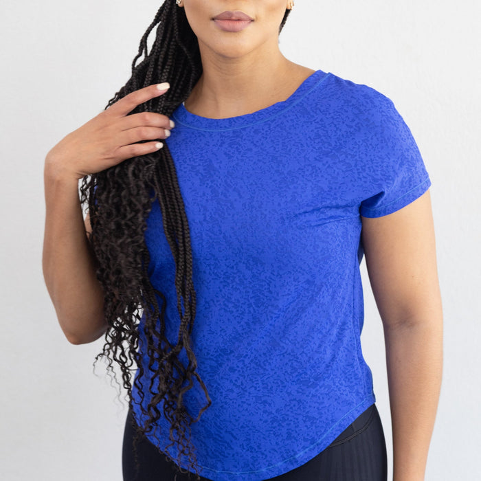 Vee-Strapped Tee | Blue