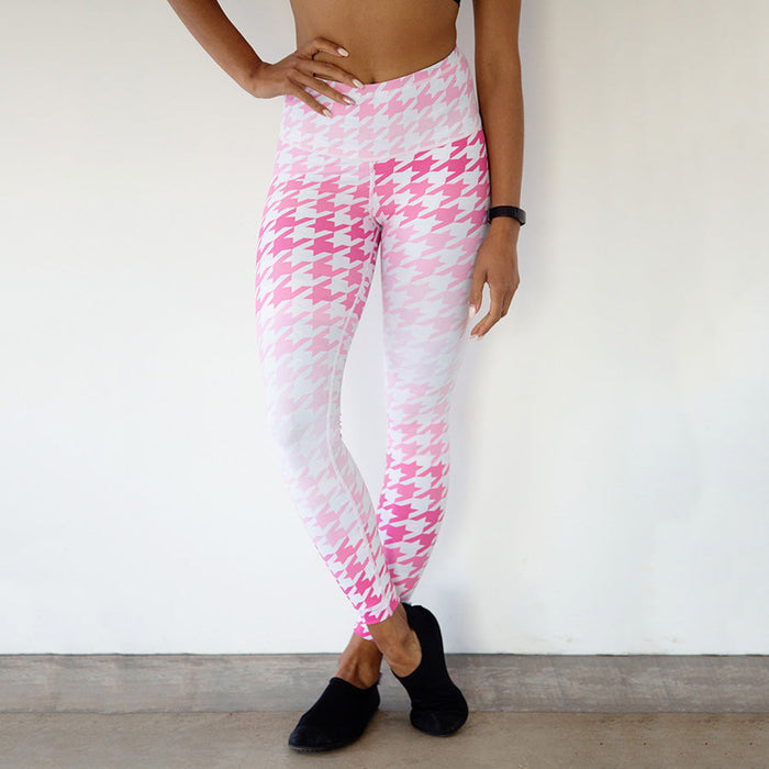 Reversible Printed Tights | Houndstooth & 50 Shades of Grey