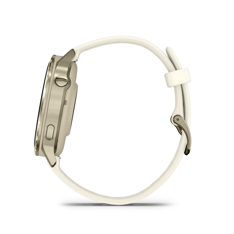 Garmin Venu® 4 - 41mm Lunar Gold with Bone Silicone Band