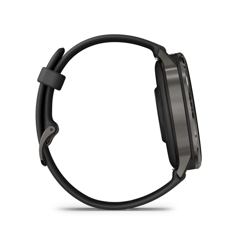 Garmin Venu® 4 - 45 mm Slate with Black Silicone Band