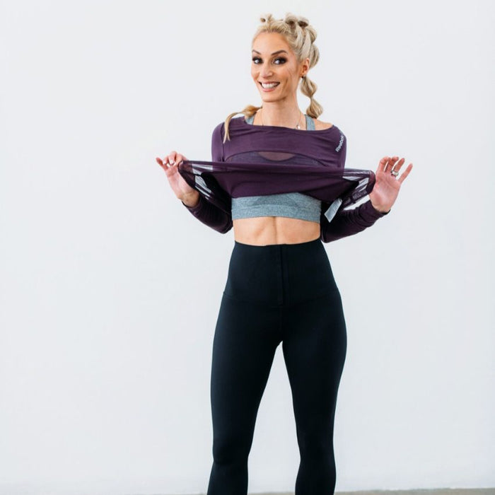 "STRONG" Tummy Tucker Tights | Black