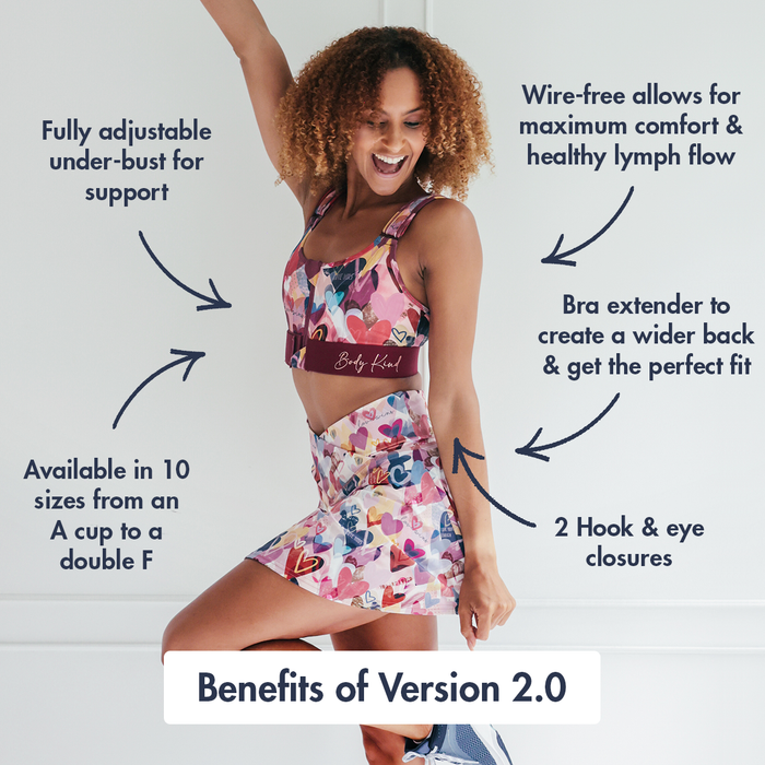 Body Kind Sports Bra - Version 2.0 | Self-Love Hearts
